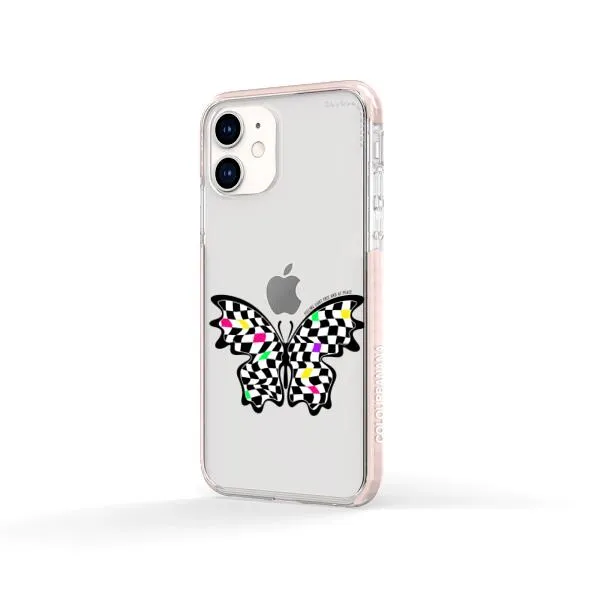 iPhone Case - Checkered Butterfly