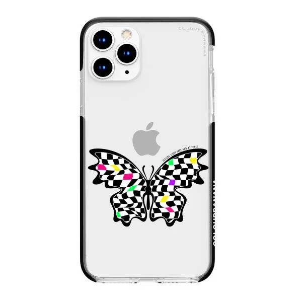 iPhone Case - Checkered Butterfly