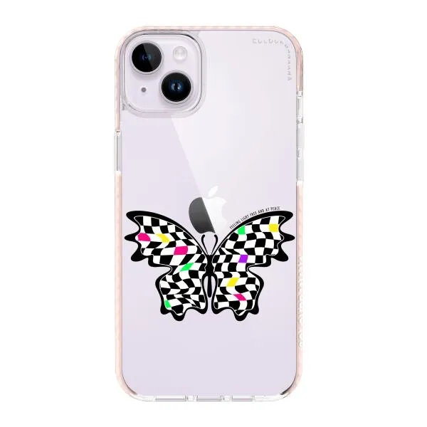 iPhone Case - Checkered Butterfly