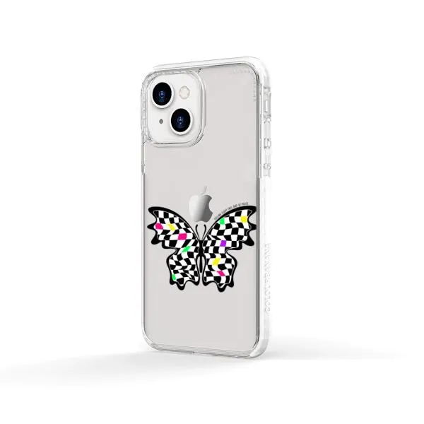 iPhone Case - Checkered Butterfly