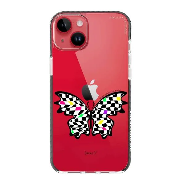 iPhone Case - Checkered Butterfly