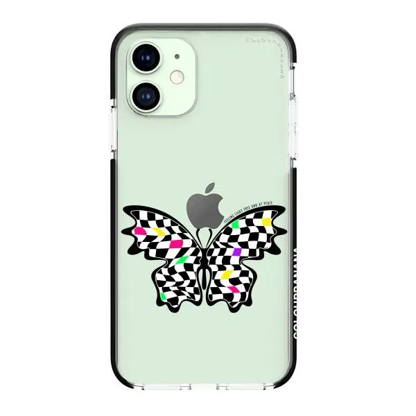 iPhone Case - Checkered Butterfly