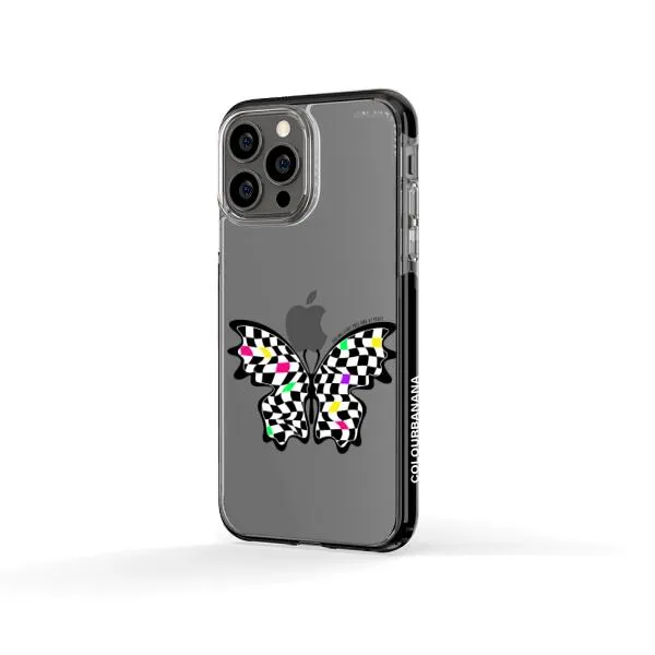 iPhone Case - Checkered Butterfly