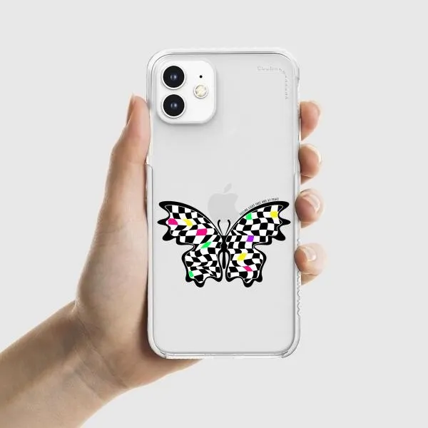 iPhone Case - Checkered Butterfly