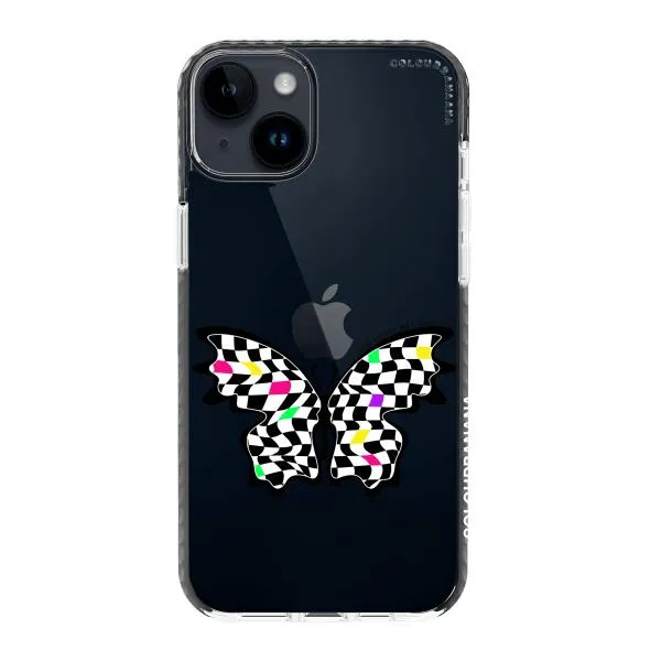 iPhone Case - Checkered Butterfly