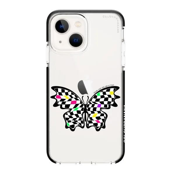 iPhone Case - Checkered Butterfly