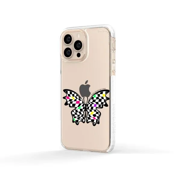 iPhone Case - Checkered Butterfly