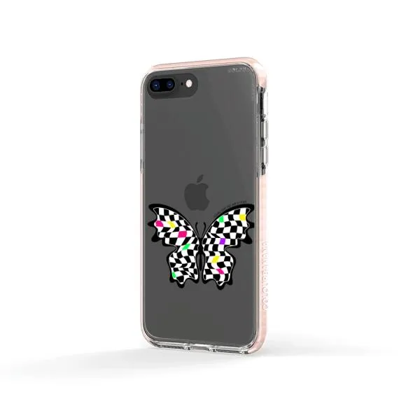 iPhone Case - Checkered Butterfly