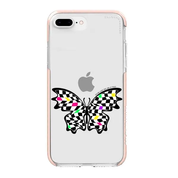 iPhone Case - Checkered Butterfly