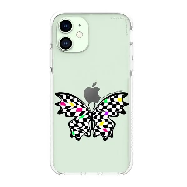 iPhone Case - Checkered Butterfly