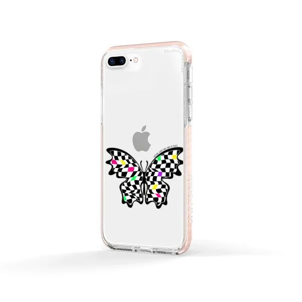 iPhone Case - Checkered Butterfly