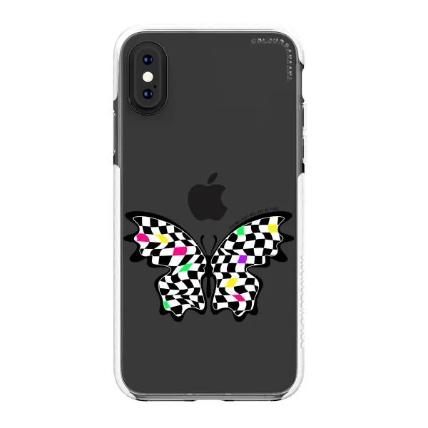 iPhone Case - Checkered Butterfly