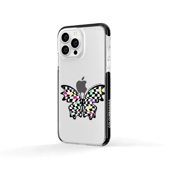 iPhone Case - Checkered Butterfly