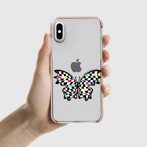 iPhone Case - Checkered Butterfly