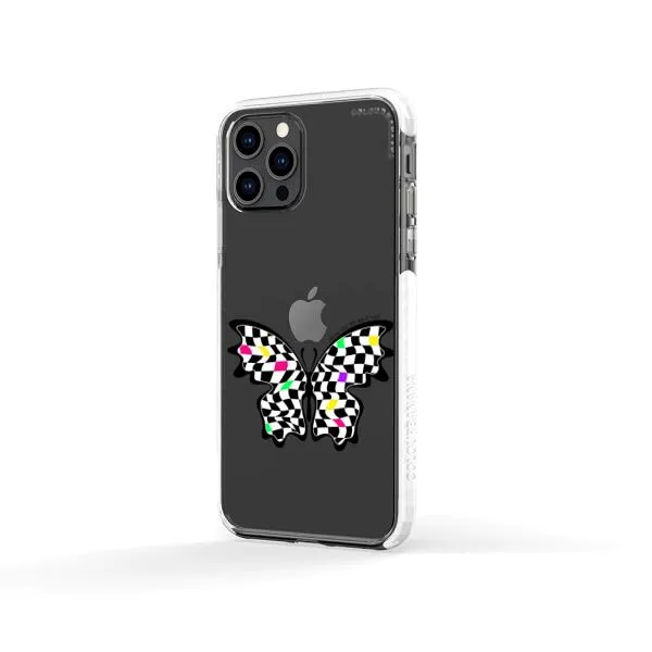 iPhone Case - Checkered Butterfly