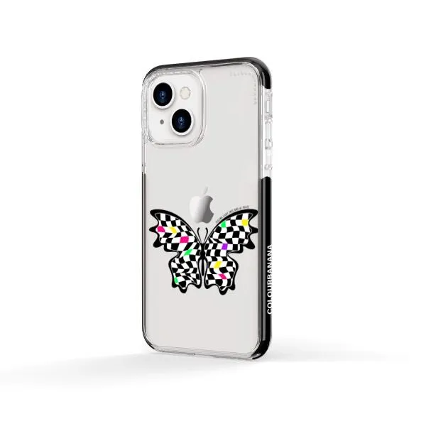 iPhone Case - Checkered Butterfly