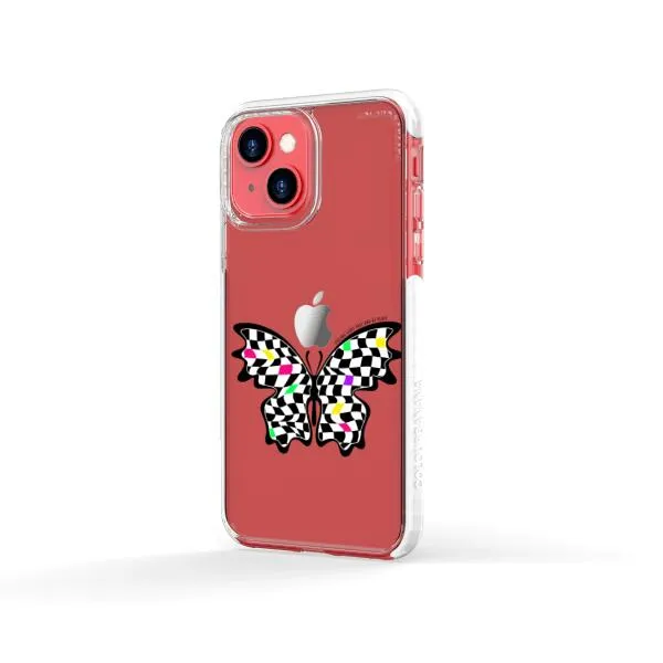 iPhone Case - Checkered Butterfly