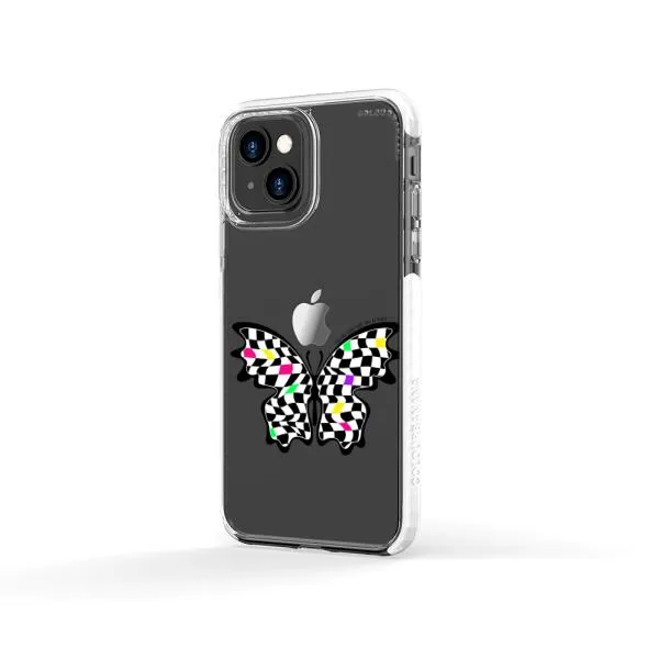 iPhone Case - Checkered Butterfly