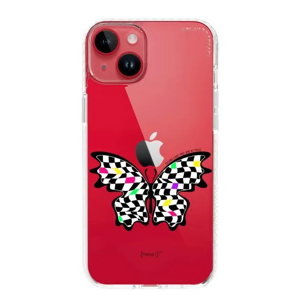 iPhone Case - Checkered Butterfly
