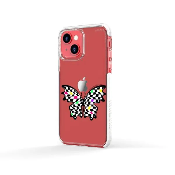 iPhone Case - Checkered Butterfly