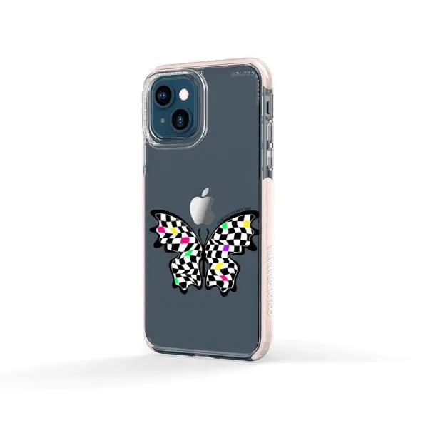 iPhone Case - Checkered Butterfly
