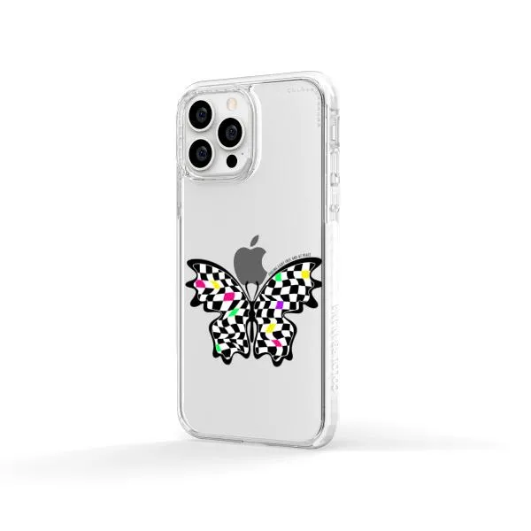 iPhone Case - Checkered Butterfly