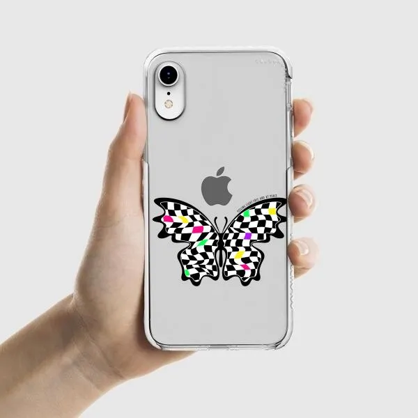 iPhone Case - Checkered Butterfly