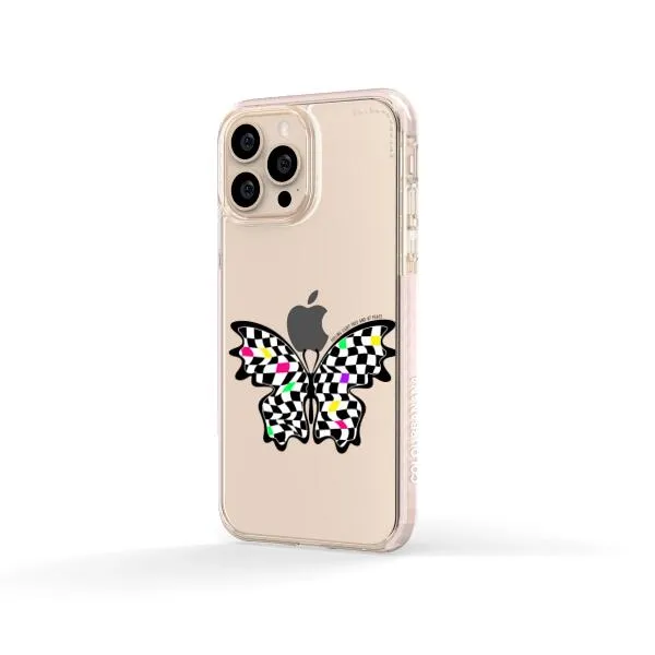 iPhone Case - Checkered Butterfly