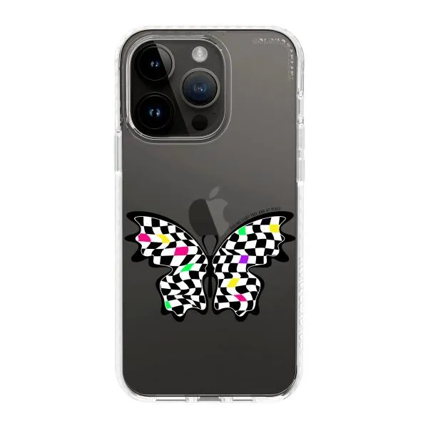 iPhone Case - Checkered Butterfly
