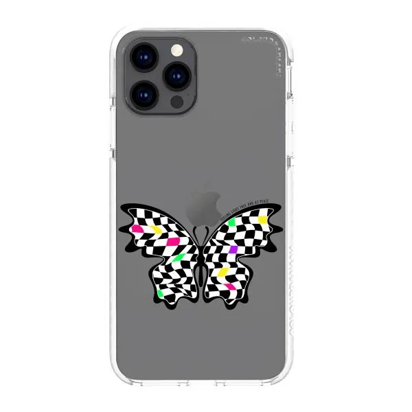 iPhone Case - Checkered Butterfly