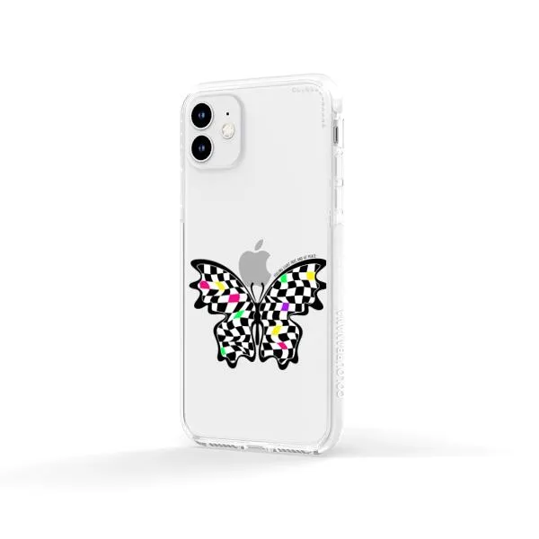 iPhone Case - Checkered Butterfly