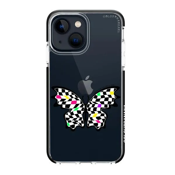 iPhone Case - Checkered Butterfly