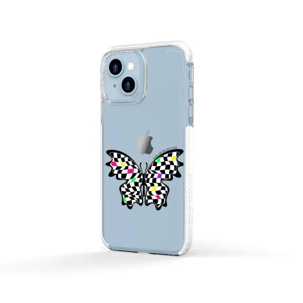 iPhone Case - Checkered Butterfly