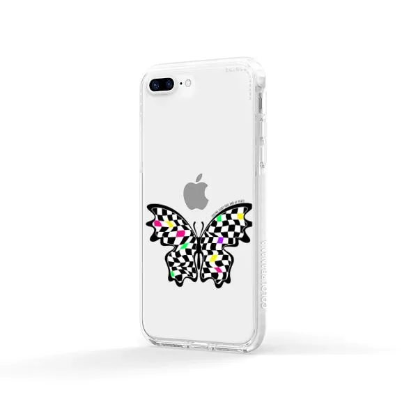 iPhone Case - Checkered Butterfly