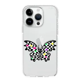 iPhone Case - Checkered Butterfly