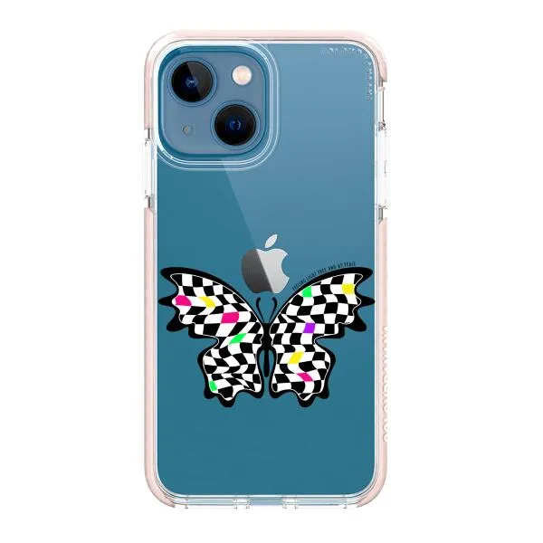 iPhone Case - Checkered Butterfly