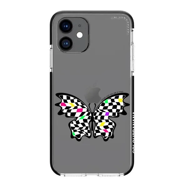 iPhone Case - Checkered Butterfly