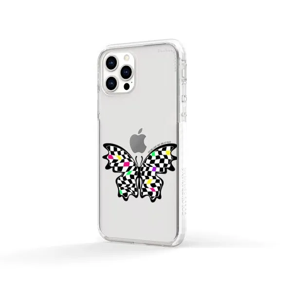 iPhone Case - Checkered Butterfly