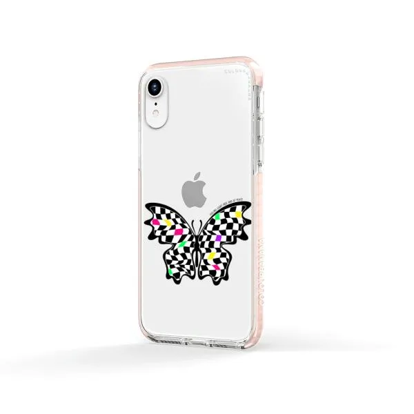 iPhone Case - Checkered Butterfly