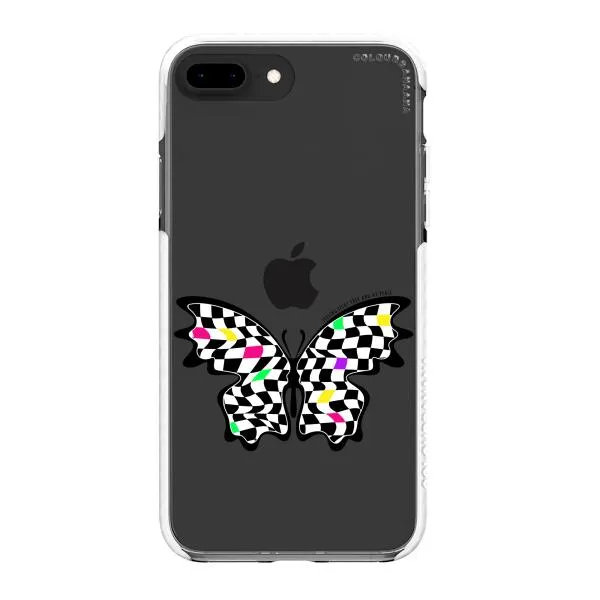 iPhone Case - Checkered Butterfly