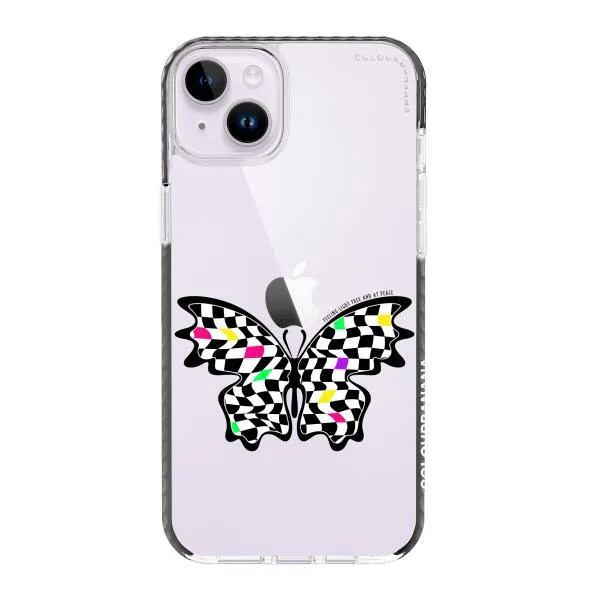 iPhone Case - Checkered Butterfly