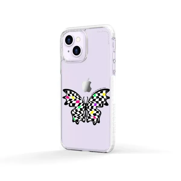 iPhone Case - Checkered Butterfly