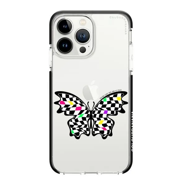 iPhone Case - Checkered Butterfly