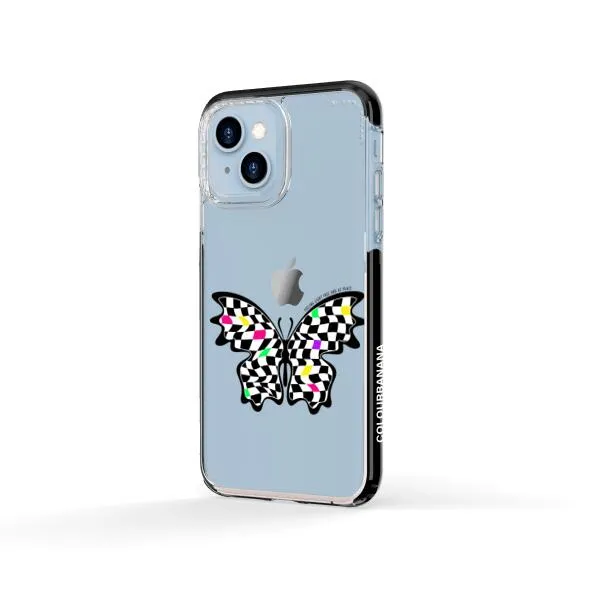 iPhone Case - Checkered Butterfly