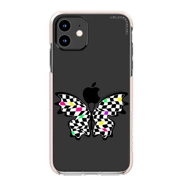 iPhone Case - Checkered Butterfly