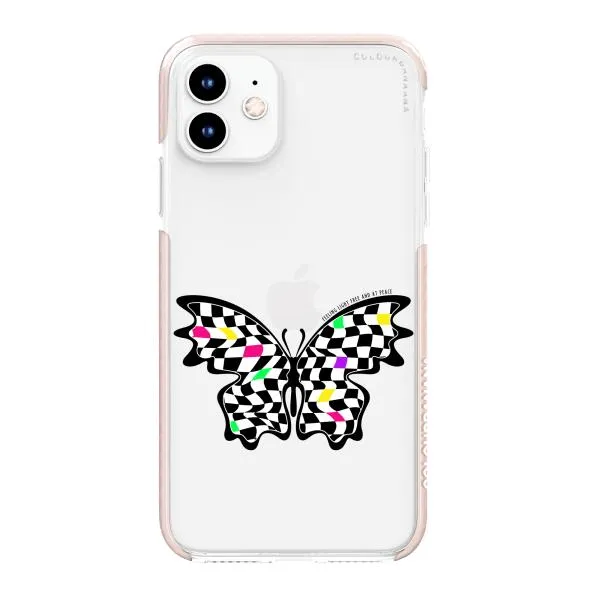 iPhone Case - Checkered Butterfly