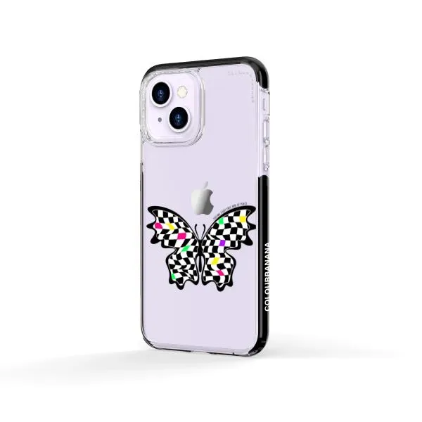iPhone Case - Checkered Butterfly