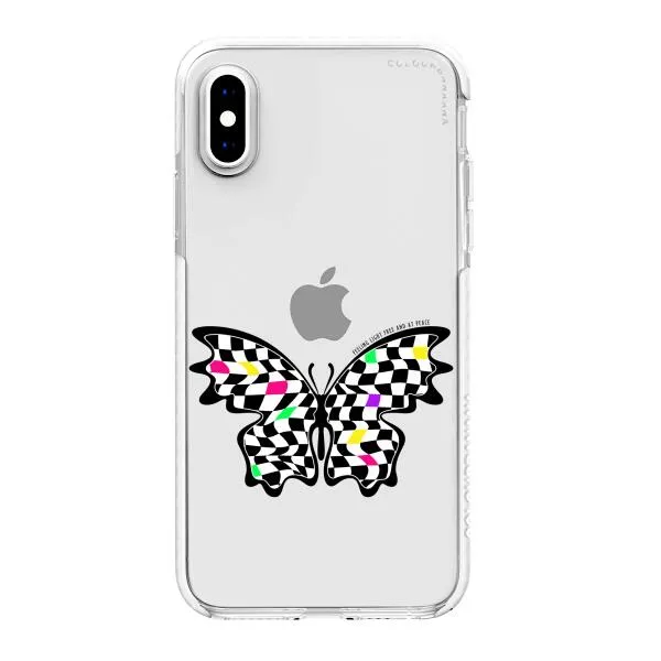 iPhone Case - Checkered Butterfly