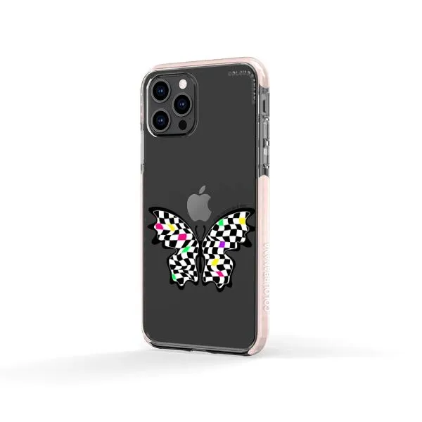 iPhone Case - Checkered Butterfly