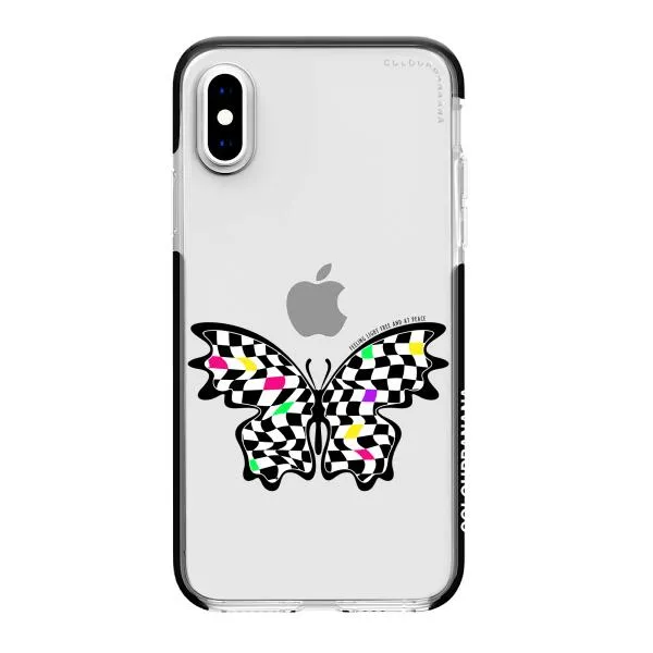 iPhone Case - Checkered Butterfly